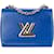 Louis Vuitton Blue Epi Leather Twist PM Crossbody Bag Cloth  ref.1243329