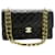 Classique Chanel Double Flap Cuir Noir  ref.1243446