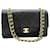 Classique Chanel Double Flap Cuir Noir  ref.1243536