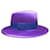 Chapeau Fedora violet Saint Laurent Laine  ref.1243840