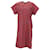 Marni Floral Knee-Length Shift Dress in Orange Cotton  ref.1244028