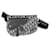 Dior Navy Ecru Oblique Canvas Saddle Bag Black Leather  ref.1244034