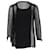 Miu Miu Long-Sleeve Sheer Top in Black Silk  ref.1244040