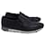Zapatillas Slip-On estilo Brogue Prada en piel de becerro negra Negro Cuero  ref.1244042