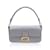 Fendi Light Grey Striped Cotton Bretagna Baguette Shoulder Bag  ref.1244059