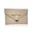 Yves Saint Laurent Bolsa clutch vintage de couro bege  ref.1244060