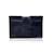 Yves Saint Laurent Bolsa tipo pochette em couro preto vintage  ref.1244061