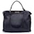 Fendi Black Leather Large Peekaboo Tote Top Handle Shoulder Bag  ref.1244065