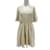 DIOR  Dresses T.fr 38 silk Cream  ref.1244134