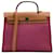 Hermès Hermes Pink Toile Herbag Zip 31 Leder Leinwand Kalbähnliches Kalb Tuch  ref.1244396