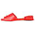 Tory Burch Red Pierced Mule Sandals - size EU 37.5 Leather  ref.1244493