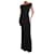 Autre Marque Black off-shoulder maxi dress - size UK 6 Polyester  ref.1244496