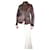Autre Marque Brown leather faded-effect jacket - size UK 14  ref.1244497