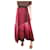 Autre Marque Red tiered wrap midi skirt - size S  ref.1244503