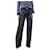 Evisu Dark blue belted jeans - size UK 12 Cotton  ref.1244509