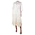 Zimmermann Vestido midi color crema con ribetes de encaje - talla UK 10 Crudo  ref.1244513