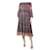 Ulla Johnson Vestido midi estampado marrom em camadas - tamanho UK 10  ref.1244514