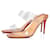 Christian Louboutin Just Nothing 85 mm Sandals - PVC and patent calf - Blush - Women Beige Varnish  ref.1244593