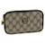 GUCCI GG Supreme Pouch PVC Leather Beige 039 084 0906 Auth yk10591  ref.1244669