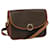 Céline CELINE Macadam Canvas Shoulder Bag PVC Leather Brown Auth 65289  ref.1244714
