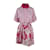 Autre Marque Vestido camisero con estampado de peonías Rubino Gaeta Multicolor  ref.1244756