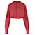 Autre Marque Rubino Gaeta Crochet Collar Crop Shirt Pink  ref.1244762