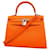 Hermès hermes kelly 25 Arancione Pelle  ref.1244878