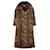 nuevo abrigo de piel sintética de leopardo jacquard de Gucci Castaño Negro Estampado de leopardo Marrón claro  ref.1245138