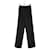 Hermès Pantalón recto de lana Negro  ref.1245246
