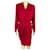 YVES SAINT LAURENT  Dresses T.fr 42 Wool Dark red  ref.1245291