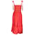 Autre Marque Cara Cara Hibiscus Embroidered Linen Jenny Midi Dress  ref.1245310