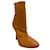 Autre Marque Casadei Camel Leather Sock Booties Brown  ref.1245314