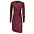 Autre Marque Gucci Red / Black Circle Print Long Sleeved Jersey Wrap Dress Viscose  ref.1245317