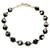 Collier DOLCE & GABBANA avec de grosses perles noires et des inscriptions et logos. Acier  ref.1245332