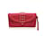 Mcq Alexander ueen Red Leather Studded Continental Wallet  ref.1245422