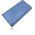 Saint Laurent Monedero cartera continental larga de piel azul claro Cuero  ref.1245424