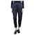 Brunello Cucinelli Marineblaue elastische Hose – Größe UK 10 Wolle  ref.1245441