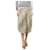 Autre Marque Beige cheetah print pleated skirt - size UK 8 Silk  ref.1245444