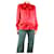 Gucci Blouse en satin rouge - taille UK 10 Soie  ref.1245445
