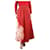 Autre Marque Jupe midi plissée tie-dye rouge - taille S Lin  ref.1245456
