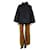 Totême Giacca nera in misto lana con frange drappeggiate - taglia UK 12 Nero  ref.1245460