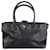 Chanel Schwarze Farbe 2008 Einkaufstasche mit CC-Schloss Leder  ref.1245466