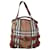 Burberry Brown checkered tote with leather belt buckle details  ref.1245467