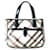 Burberry Neutral check top handle bag Cloth  ref.1245484