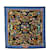 Hermès Hermes Blue Pierres D Orient Et D Occident Silk Scarf Soie Tissu  ref.1245509