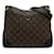 Louis Vuitton Brown Monogram Odeon NM MM Black Leather Cloth Pony-style calfskin  ref.1245530