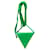 Bottega Veneta Bolso triangular de cuero verde con correa Becerro  ref.1245538