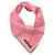 Yves Saint Laurent YSL Bandana Foulard pour femmes en coton rose gris fleur  ref.1245637