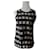 Chanel Tops Black White Monogram Silk  ref.1245641