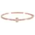 TIFFANY & CO. Tiffany T Hinged Bracelet in 18k Rose Gold 0.33 ctw Pink gold  ref.1246047